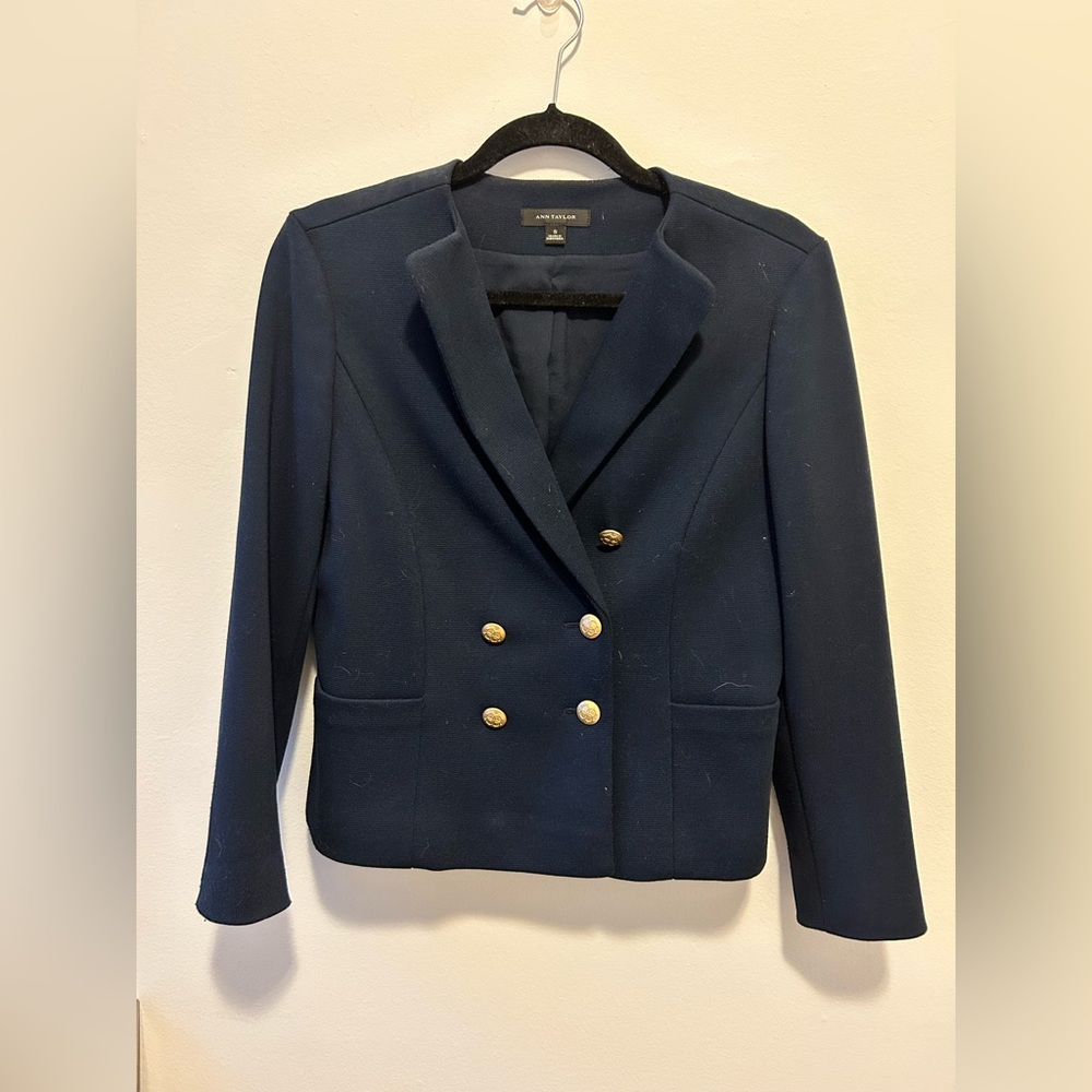 Navy blue jacket // size s // Ann Taylor